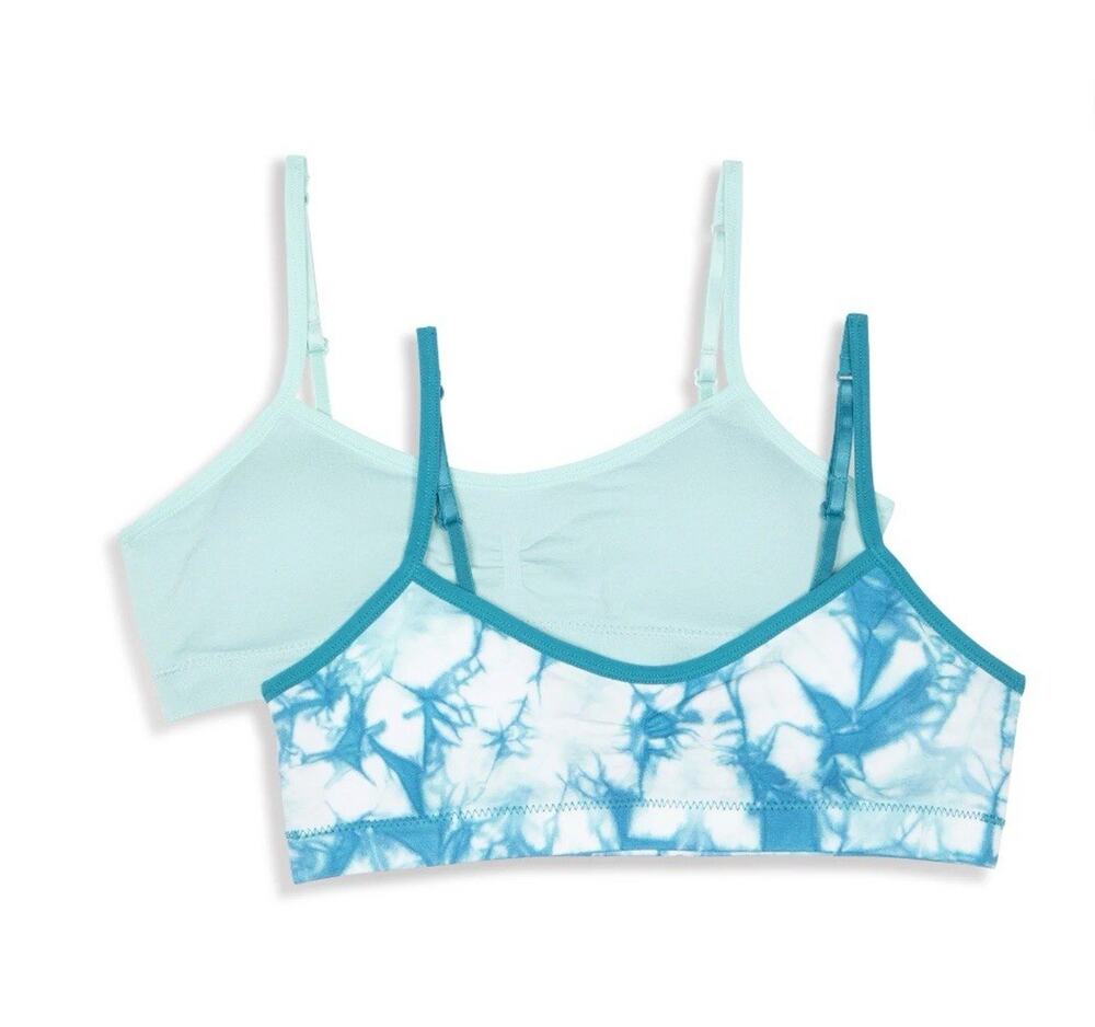 Hanes Girls Seamless Ruched Bra, 2-Pack, Sizes (L)